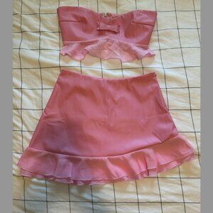 Pink Mini Skirt & Top set